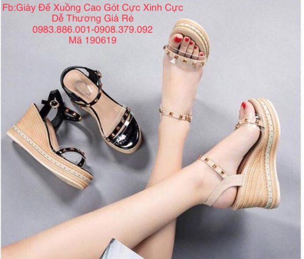 Giày đế xuồng cao 8,2 phân -Mã 190619 - Shop Giày Đế Xuồng