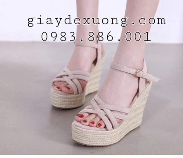 Giày sandals đế xuồng cao 10.5  phân : Mã – 220262